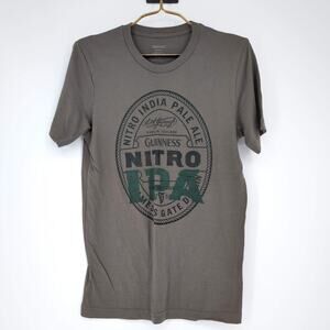Guinness Nitro IPA Dark Olive Green Women's Cotton T-Shirt / Tee - Size S - GUC